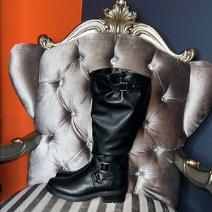 Brand New Carlos by Carlos Santana Black Leather High-Shaft Boots 🎸 and 🖤